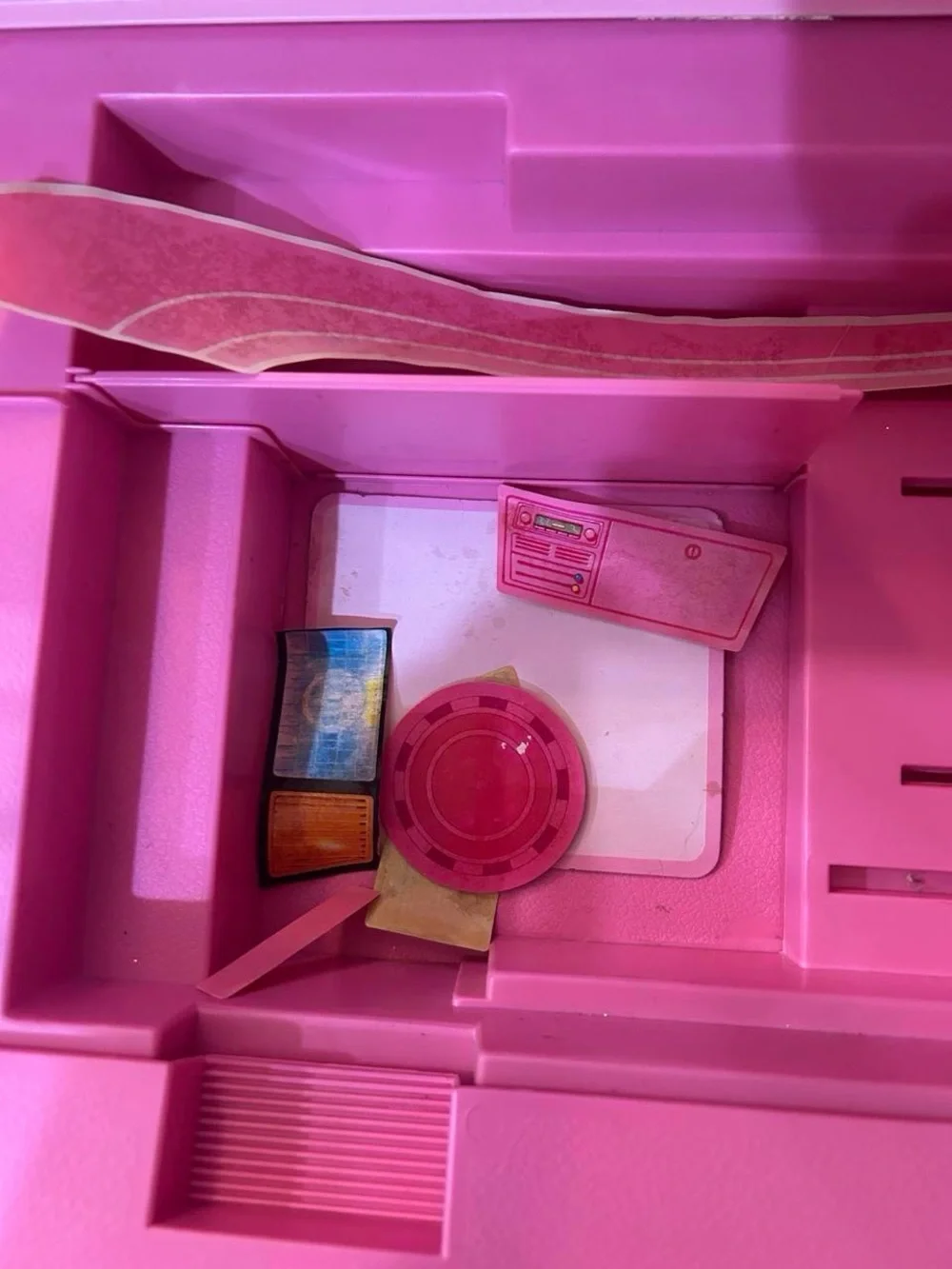 Vtg. 1988 Barbie Magical Motor Home RV Camper Mattel Incomplete For Parts READ